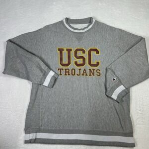 Vintage USC Trojans Champion Mens XL‎ Reverse Weave Southern California USA